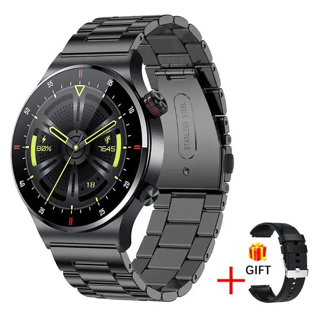Luxury Smart Watches Men NFC BT Call Fitness Waterproof Sports Wrist Intelligent Smartwatches