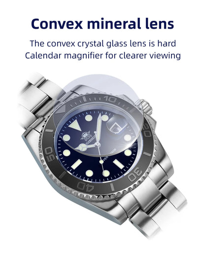 ADDIESDIVE Luxurious Watch Waterproof Stainless Steel Men Watches