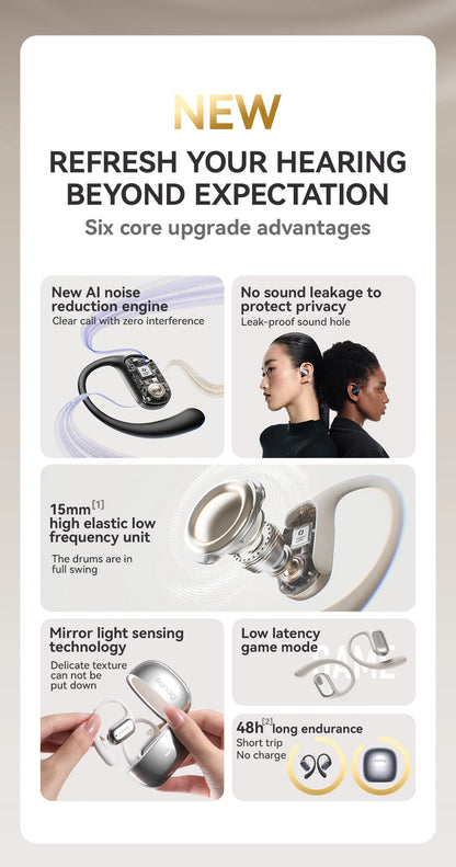 Sanag G30S Earphone Bluetooth 5.3 Wireless Bluetooth Headset OWS Air Conduction Earphones
