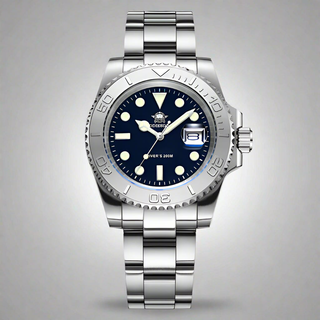 ADDIESDIVE Luxurious Watch Waterproof Stainless Steel Men Watches