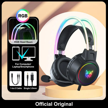 ONIKUMA X15 Pro Over-Ear Headphones Gaming Headset Wired Cancelling Earphones