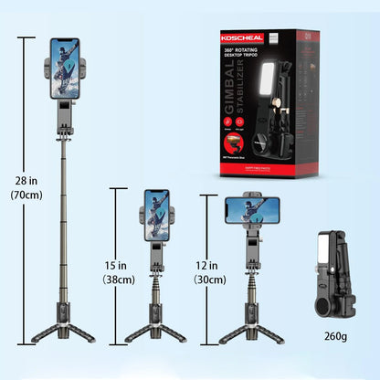 360° Rotation Following Shooting Mode 2-Axis Gimbal Stabilizer For iPhone Tiktok Photography