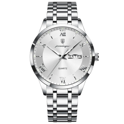 POEDAGAR Luxury Fashion Men Clock Waterproof