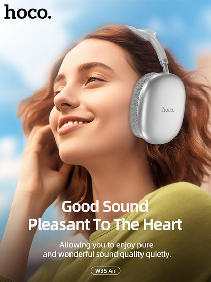 HOCO W35 Air Upgrade Wireless Bluetooth 5.3 Music Headphone Mic Driver 45H