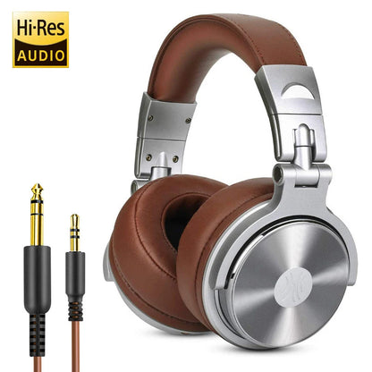 Oneodio Wired Headset Professional Studio Pro Headphones With Mic Dual-Duty Cable HiFi For Phone PC