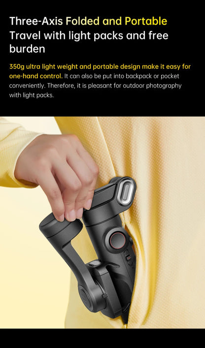 AOCHUAN 3-Axis Handheld Gimbal Stabilizer for Smartphone Face Tracking Tiktok Vlog Smart XE