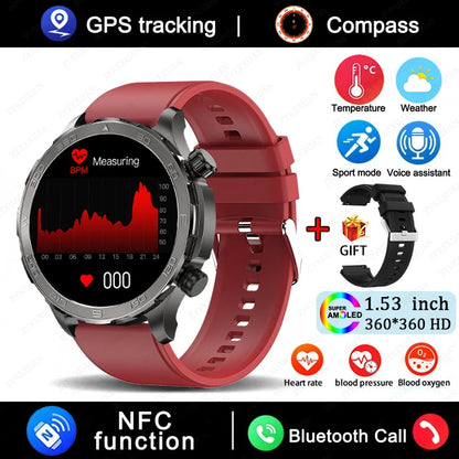 New Bluetooth Call Smart Watch Men For Huawei AMOLED HD Large Screen