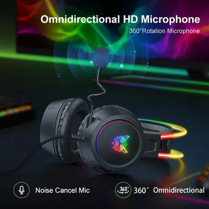 ONIKUMA X15 Pro Over-Ear Headphones Gaming Headset Wired Cancelling Earphones