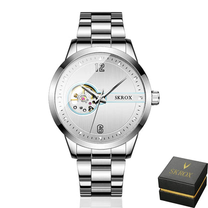 SKROX Original Luxury Brand Waterproof Tourbillon Automatic Clock