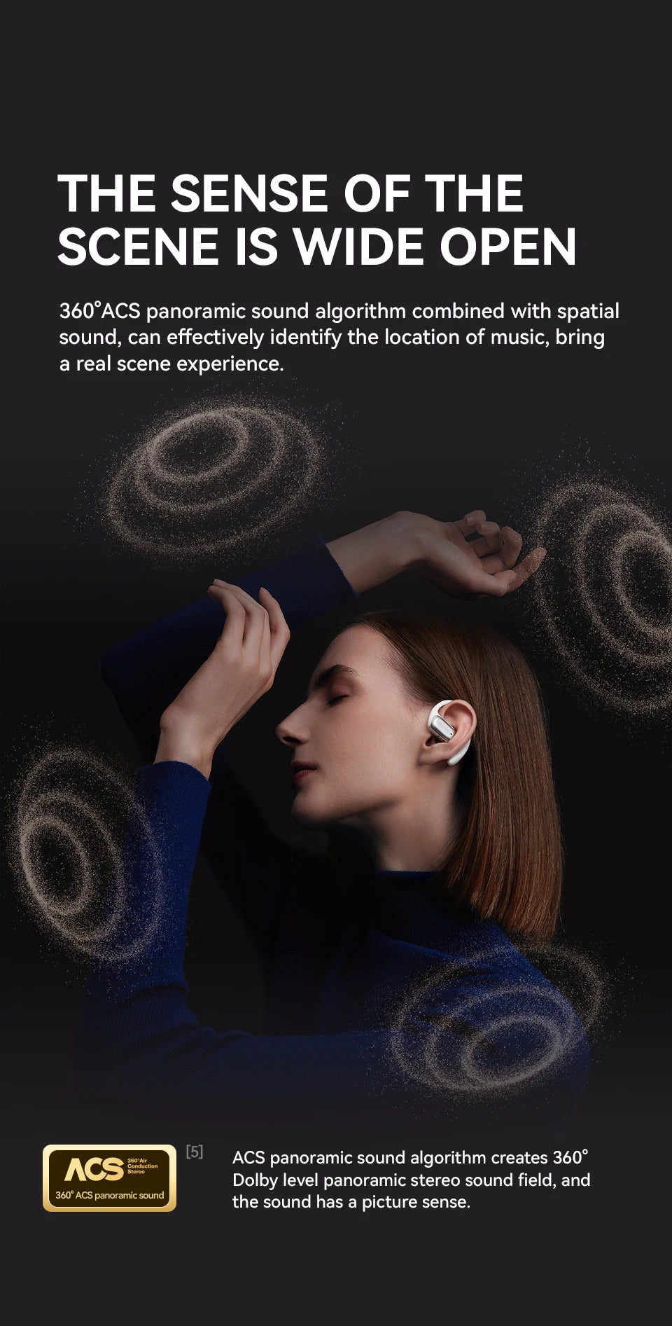 Sanag G30S Earphone Bluetooth 5.3 Wireless Bluetooth Headset OWS Air Conduction Earphones