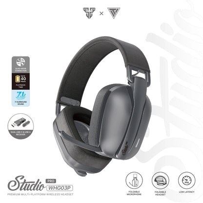 FANTECH WHG03P STUDIO PRO Gaming Headphones Wired& Wireless Bluetooth 7.1 Mic For PS5 XBOX