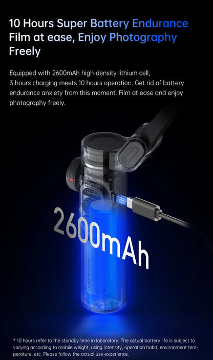 AOCHUAN 3-Axis Handheld Gimbal Stabilizer for Smartphone Face Tracking Tiktok Vlog Smart XE