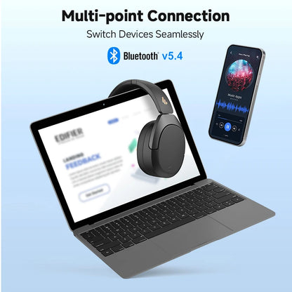 Edifier W830NB Wireless Headphones Bluetooth 5.4 Active Noise Cancelling Hi-Res Over-Ear Headset