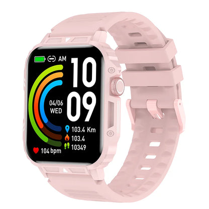 Military Men Smart Watch Health Monitor Bluetooth Call Smartwatch Fitness