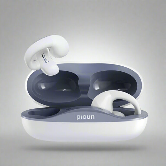 Picun W6 Bluetooth 5.3 Wireless Headphones Open Ear OWS Earphones3D Surround Sound 20 Hours Playback