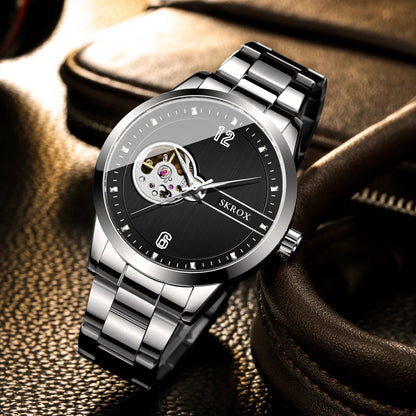 SKROX Original Luxury Brand Waterproof Tourbillon Automatic Clock