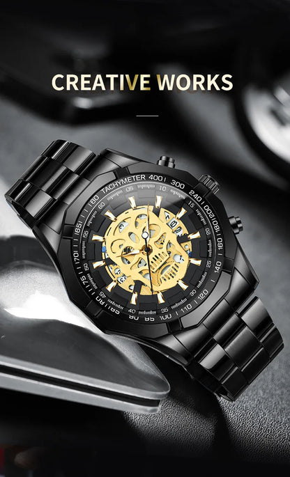 Mens Watch Quartz Top Luxury Stainless Steel Wristwatch