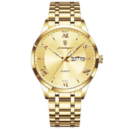 POEDAGAR Luxury Fashion Men Clock Waterproof