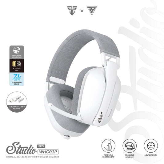 FANTECH WHG03P STUDIO PRO Gaming Headphones Wired& Wireless Bluetooth 7.1 Mic For PS5 XBOX