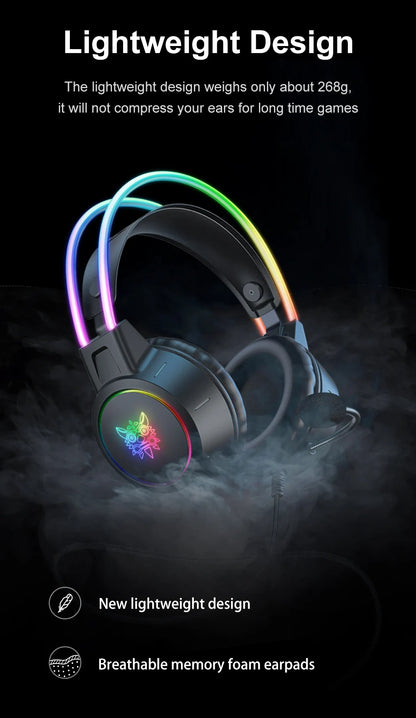 ONIKUMA X15 Pro Over-Ear Headphones Gaming Headset Wired Cancelling Earphones