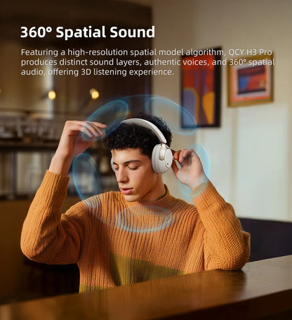 QCY H3 Pro ANC Wireless Headphone 50dB Noise Canceling