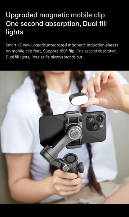 AOCHUAN 3-Axis Handheld Gimbal Stabilizer for Smartphone Face Tracking Tiktok Vlog Smart XE