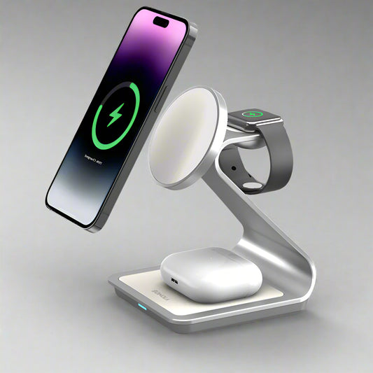 Bonola Magnetic 3 in 1 Wireless Charger for iPhone 15/13/14 Pro Max/12