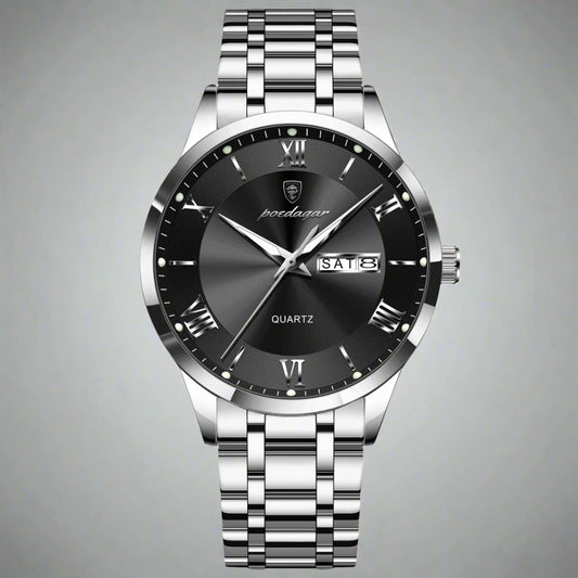 POEDAGAR Luxury Fashion Men Clock Waterproof