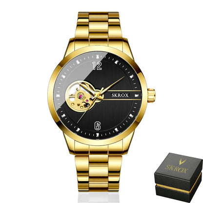 SKROX Original Luxury Brand Waterproof Tourbillon Automatic Clock