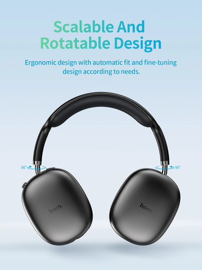 HOCO W35 Air Upgrade Wireless Bluetooth 5.3 Music Headphone Mic Driver 45H