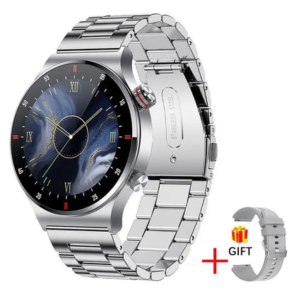 Luxury Smart Watches Men NFC BT Call Fitness Waterproof Sports Wrist Intelligent Smartwatches