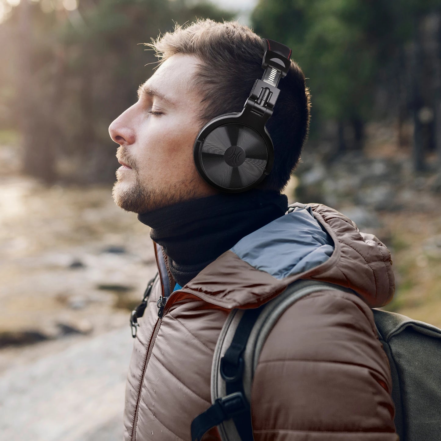 Oneodio Pro C Wireless Headphones Bluetooth 5.2, Deep Bass Stereo Earphones with Mic