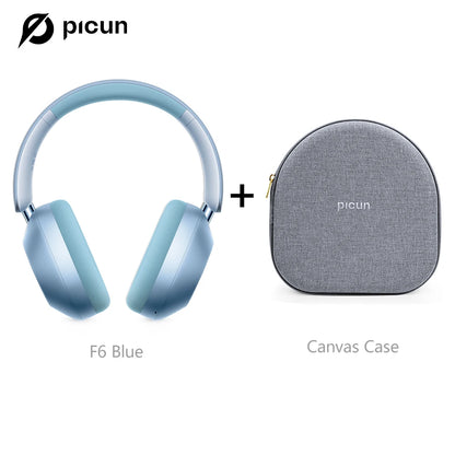 Picun F6 Active Noise Cancelling Wireless Headphones Head Tracking 3D Audio 40mm  APP Control