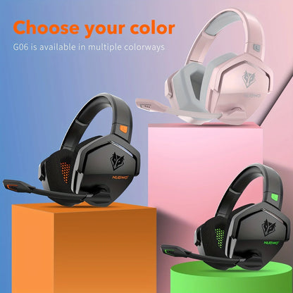NUBWO G06 Gaming Headset for PS5, PS4, XBOX Noise Cancelling Bluetooth Headphones With Mic