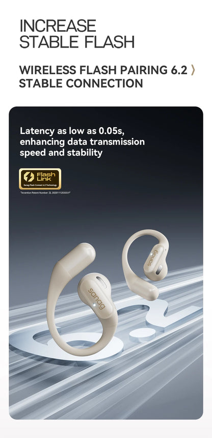 Sanag G6S Open Ear Bluetooth Earphone Ear Hook OWS Wireless Headphone HiFi Sound Earbuds for Sport