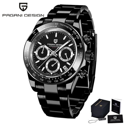 V2 PAGANI DESIGN Men's Quartz Watches Sapphire Stainless Steel Waterproof Watch Men