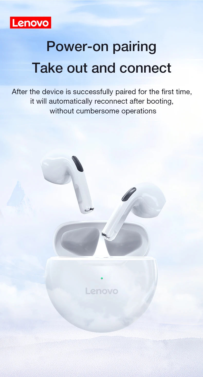 Lenovo LivePods HT38 TWS Bluetooth Earbuds for iPhone Sport Waterproof