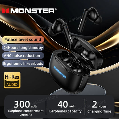 Monster XKT26 Bluetooth 5.4 Earphones Headset Noise Reduction